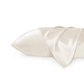 Solid Satin Silk Pillowcase 2 Pack - Beige