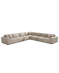 7 Seater Sofa L-Shaped Sectional Slipcover | Classic Anthracite