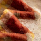 G 9016 Red Luck Grid Fur-Free Sofa Cover | Retro Plaid Custom Cover