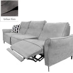 Custom Recliner Slipcover | Sienna Velour - Urban Slate