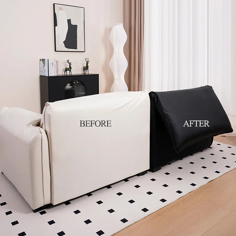 Custom Sofa Slipcover | Terravia - Solid Black