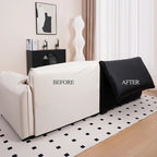 Custom Sofa Slipcover | Terravia - Solid Black