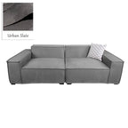 Custom Sofa Slipcover | Sienna Velour - Urban Slate