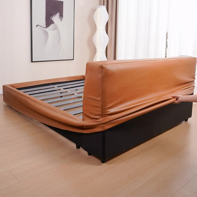 Bed Frame + Headboard Cover | Terravia - Amber