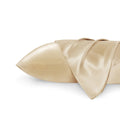 Solid Satin Silk Pillowcase 2 Pack - Champagne