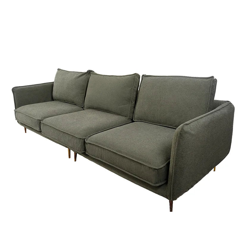 Custom Individual Cushion Sofa Slipcover | Marlowe Collection - Olive Moss