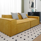 Custom Sofa Slipcover | Elara Basic - Turmeric
