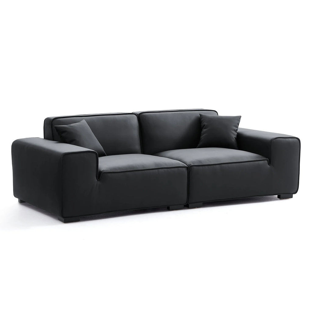 Custom Sofa Slipcover | Terravia - Solid Black