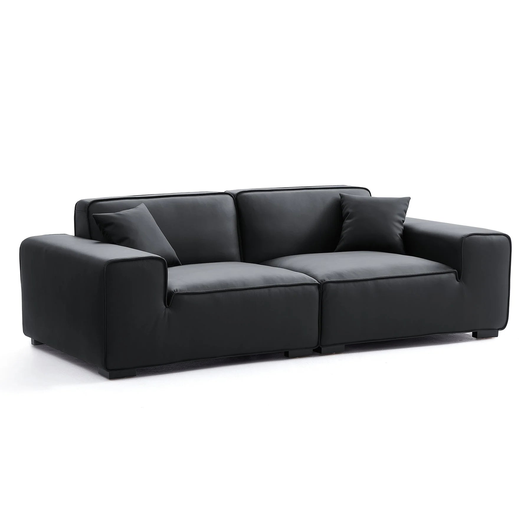 Custom Sofa Slipcover | Terravia - Solid Black