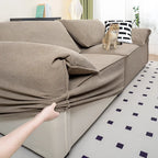 Custom Sofa Slipcover | Elara Basic - Coffee