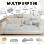 Couch Cushion Cover In Blue Floral