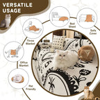 BOHO Couch Cover In Retro-Hippie White