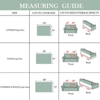 BOHO Couch Cover In Brick Light Green