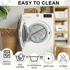 Couch Cushion Cover In Light Gray Floral