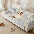 Couch Cushion Cover In Blue Floral