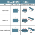 BOHO Couch Cover In Brick Blue