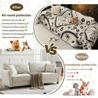 BOHO Couch Cover In Retro-Hippie White