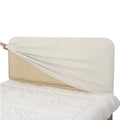 Bed Headboard Cover | Sienna Velour - Ivory Whisper