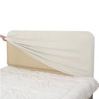 Bed Headboard Cover | Sienna Velour - Ivory Whisper