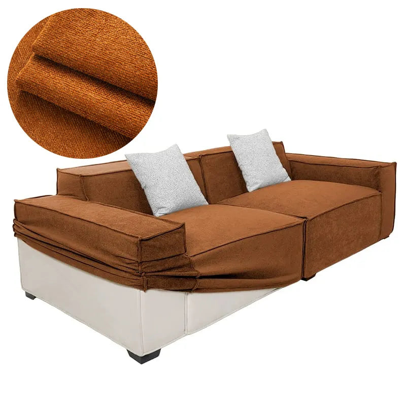 Custom Sofa Slipcover | Performance Antimicrobial Chenille - Amber Brûlée