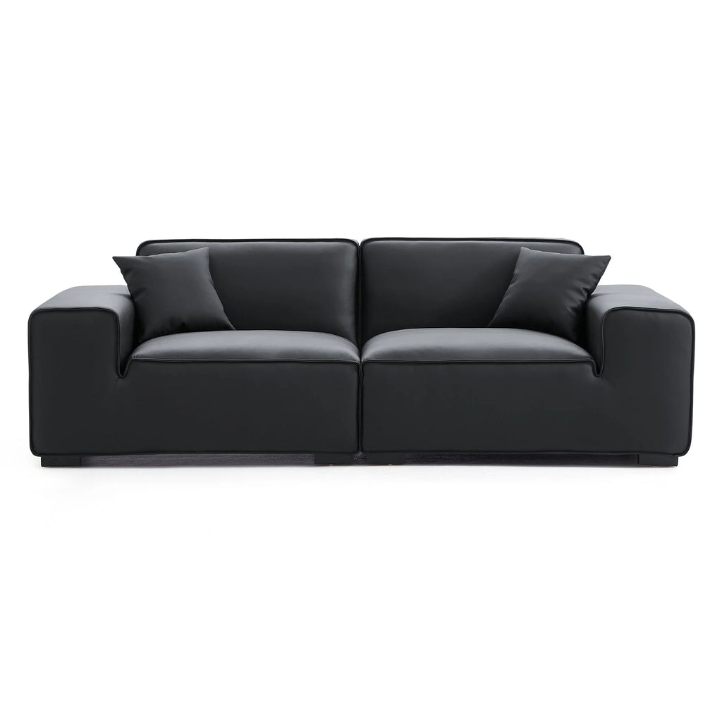 Custom Sofa Slipcover | Terravia - Solid Black