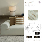 ST 273 Pure Linen Look Sofa Cover | Stretch, Cat Scratch Resistant