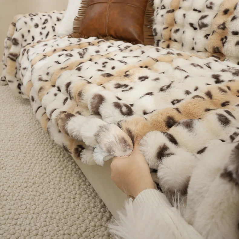 G 901 Golden Fox Faux Fur Sofa Cover | Luxury Warm Custom Cover
