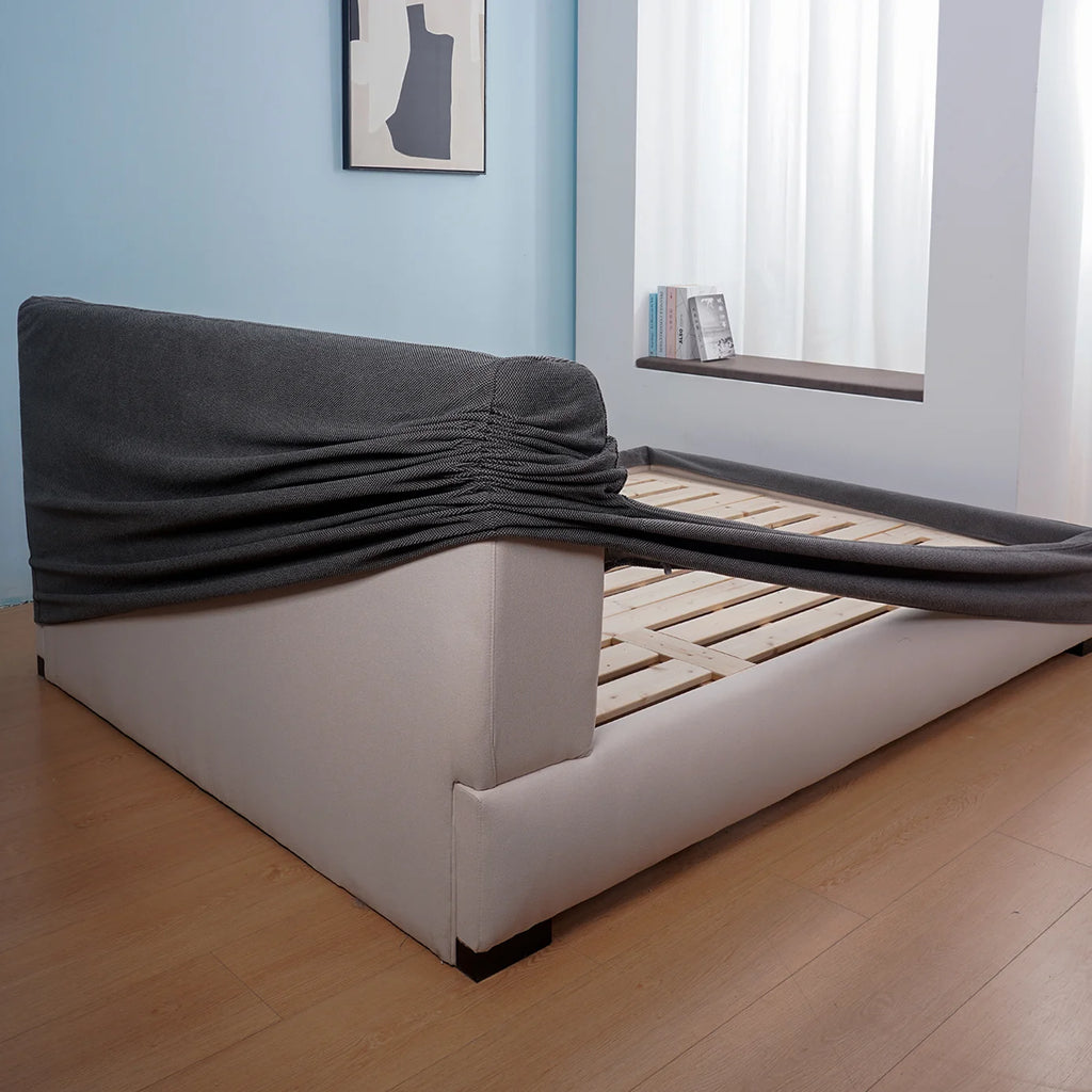 Bed Frame + Headboard Cover | Iron Forge