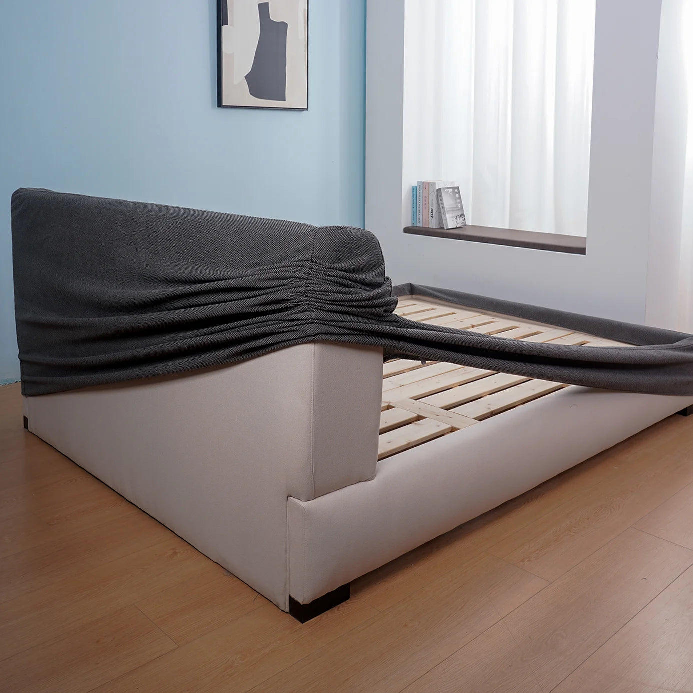 Bed Frame + Headboard Cover | Iron Forge