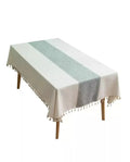 Embroidered Table Cloth for Dining Table | YM·Diamond Lace with Tassels·Ins