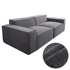 Custom Sofa Slipcover | Elara Basic - Dark Gray