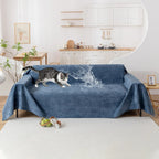 Waterproof Couch Cover In Dark Blue