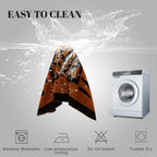 BOHO Couch Cover In Fuzzy Brunt Orange