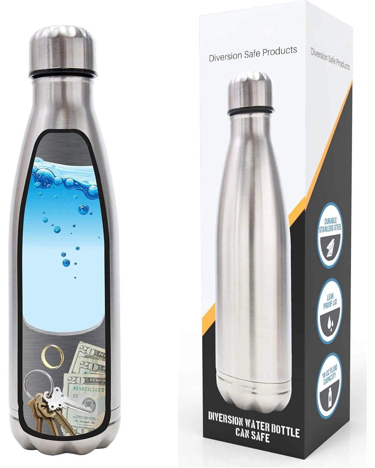 Diversion Water Bottle Can Safe