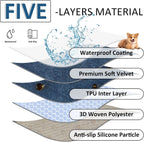 Waterproof Couch Cover In Dark Blue