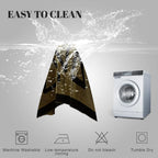 BOHO Couch Cover In Fuzzy Brunt Orange