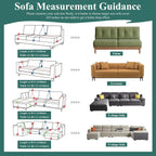 Soild Couch Cover In Tassel Green