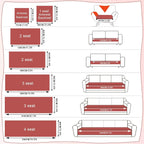 Couch Cushion Cover In Stripe Brown