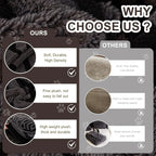 BOHO Couch Cover In Fuzzy Dark Gray