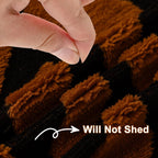 BOHO Couch Cover In Fuzzy Brunt Orange