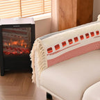 Couch Cushion Cover In Stripe Pink