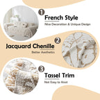 Vintage Flower Sofa Cover In Khaki