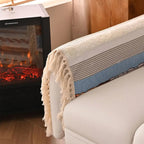 Couch Cushion Cover In Stripe Blue