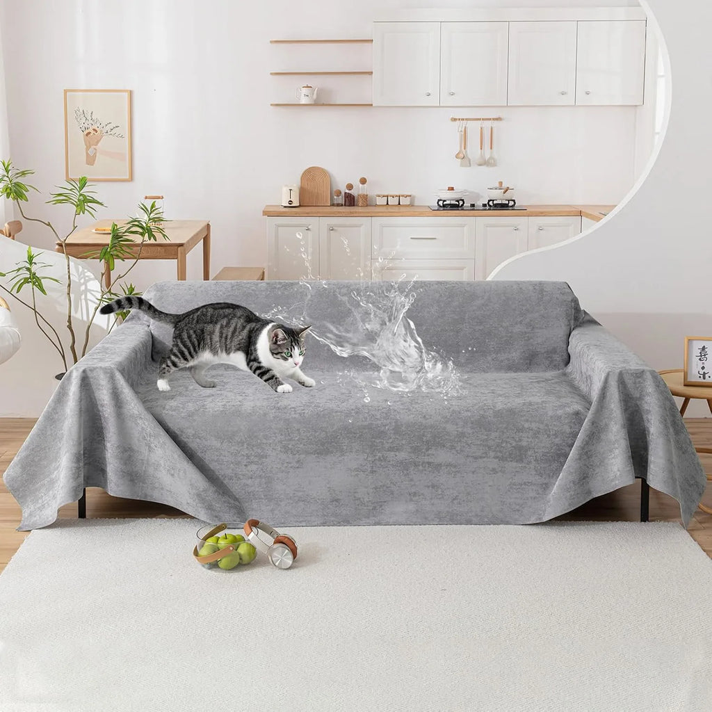 Waterproof Couch Cover In Gray