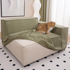 Custom Sofa Slipcover | Elara Basic - Matcha Mist