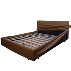 Bed Frame + Headboard Cover | Terravia - Mahogany