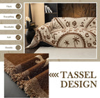 BOHO Couch Cover In Retro-Hippie Brown