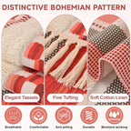 Couch Cushion Cover In Stripe Pink