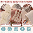 Couch Cushion Cover In Stripe Light Pink