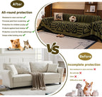 BOHO Couch Cover In Fuzzy Brunt Orange